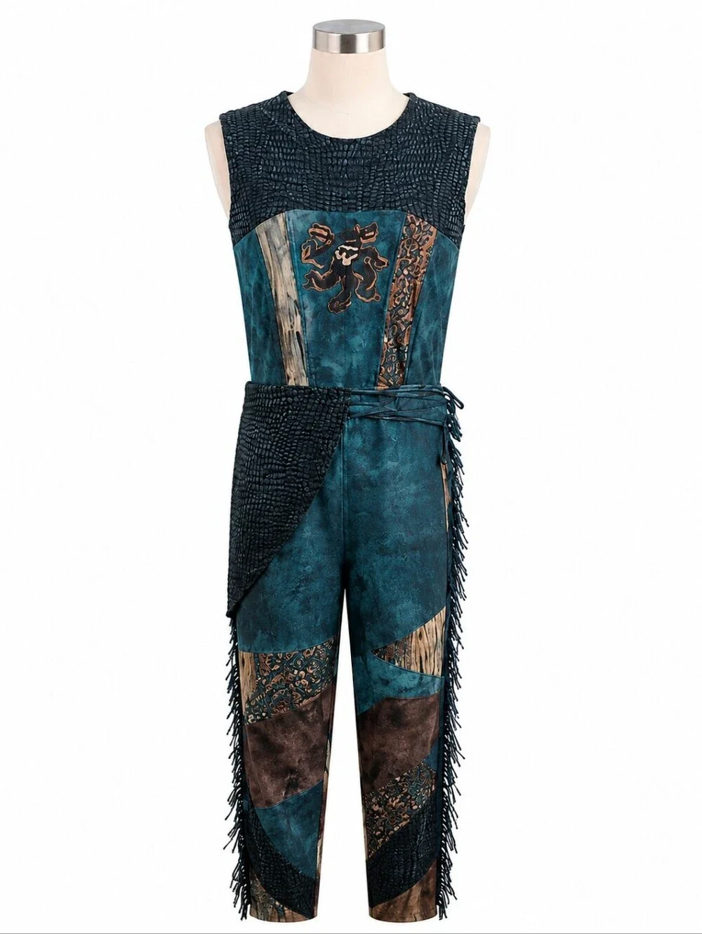Disney Descendants 3 Uma Sleeveless Jumpsuit Costume Sz L (10-12) Cosplay